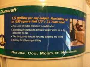 lot 25 image: Duracraft Natural Cool Humidifier