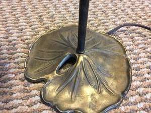 lot 38 image: Table Lamp with Glass Shade