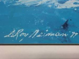 lot 60 image: LeRoy Neiman Sailing Framed Art