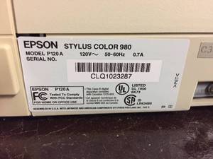 lot 90 image: Epson Color Printer 980
