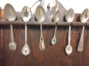 lot 107 image: Vintage Spoon Display
