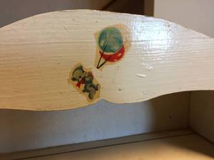 lot 127 image: Vintage Wooden Childs Toy Cabinet