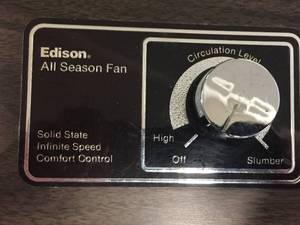 lot 100 image: Edison All Season Fan
