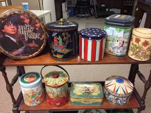 lot 131 image: Large Lot of  Decorative Tins