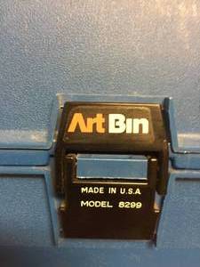 lot 157 image: Two Art Bin Tackle Boxes Full of Flies & Tackle