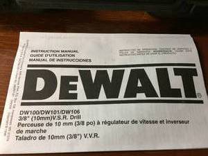 lot 169 image: Dewalt Electric Drill