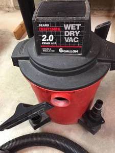 lot 173 image: Craftsman 6 Gallon Wet  Dry Vac