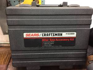 lot 174 image: Sears 10 Inch Compound Miter Saw w Accessory Kit