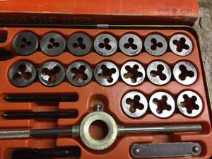 lot 186 image: 40 Piece Fleetwood Tap and Die Set