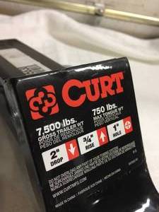 lot 191 image: Curt 7500 LB Trailer Hitch Attachment