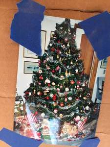 lot 278 image: 7 foot Christmas Tree and Tree Stand
