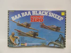 lot 46 image: NOS Vintage Revell BAA BAA BLACKSHEEP Japanese Zero