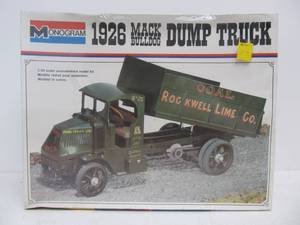 lot 27 image: NOS Vintage Monogram 1926 Mack Bulldog Dump Truck