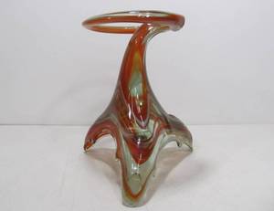 lot 13 image: Large Sculptural Hand Blown Art Glass Stand
