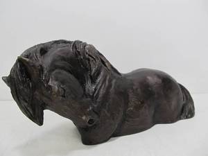 lot 35 image: Large Signed Horse Sculpture