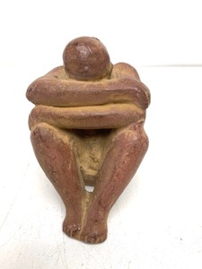 lot 57 image: Small Vintage Mid Century Terra Cotta Sculpture