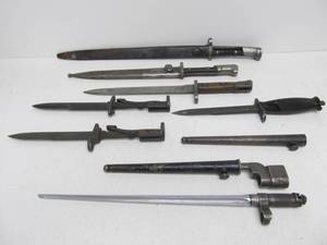 lot 82 image: Collection of Original WW2 Era Bayonets