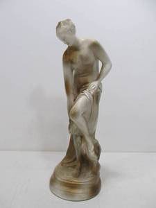 lot 138 image: Large Vintage Figural Nude Victorian Maiden Sculpture