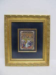 lot 116 image: Ornately Framed Moses & The Brazen Serpent - Psalter of Saint Louis