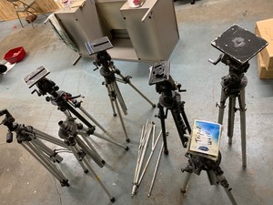lot 175 image: Group of Large Professional Photography Tripods