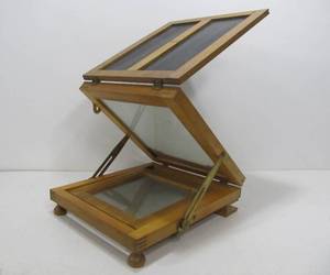 lot 217 image: Old Vintage Dovetailed Ingento Photography Retouching Desk No. 1