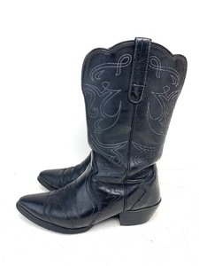 lot 284 image: Leather Shoes For Crews Cowboy Boots - Size 8