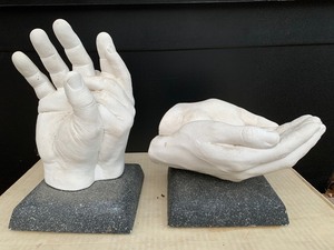 lot 163 image: 2 Plaster Cast Hand Displays