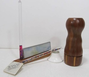lot 255 image: 2 Artist Made Hand Signed Kaleidoscopes