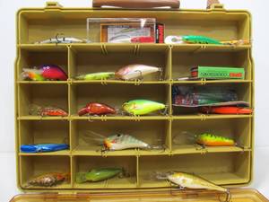lot 306 image: Plano Tackle Box FULL of Fishing Tackle & Accessories