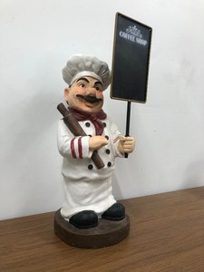 lot 105 image: 26 Chef Statue wChalk Board