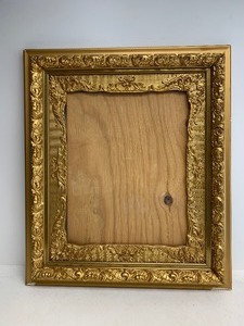 lot 181 image: Ornate Antique Gesso & Gilt Wood Frame