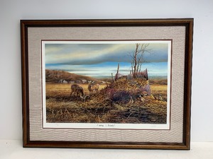 lot 128 image: Framed Signed Numbered TERRY REDLIN Print - Sharing The Bounty