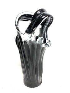 lot 48 image: Vintage MURANO Vetro Eseguito Large Abstract Art Glass Vase