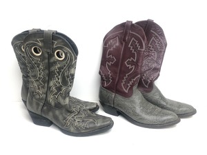 lot 285 image: Means Leather ANDERSON BEAN & Durango Cowboy Boots -  Approx Size 10