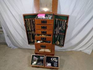 Large Jewelry Box Full of Jewelry