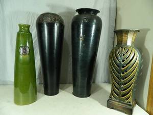 4 Assorted Vases