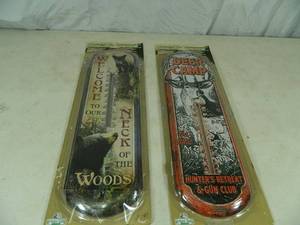 2 New Tin Thermometers
