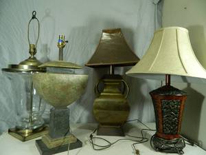 4 Assorted Lamps