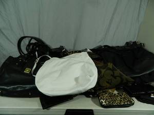 Large Assortment of Purses and Bags
