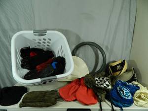 Clothes Basket, Hats, Gloves, and More