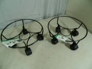 New Pair of 10 inch Planter Caddies on Wheels