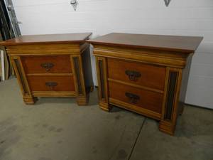 Pair of Night Stands that Match Bed in Lot 15