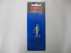 Rapala Jigging Rap 02 Fishing lure, 1.25-Inch, Glow Green Tiger - W2GGT