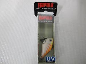 Rapala Ultra Light Rippin Rap 04 Orange Tiger UV Lure - ULRPR04OTU
