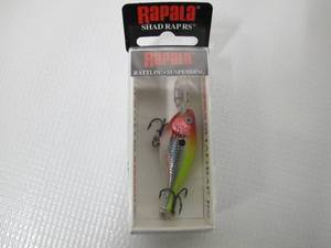 Rapala Shad Rap Rattlin Suspending 04 Fishing lure, 1.5-Inch, Clown - SRRS04CLN