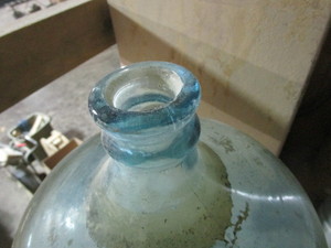 Vintage Glass Water Bottle 10x20