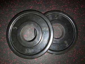 (2) 2.5# Weights...