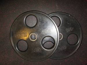 (2) 45# Weights...