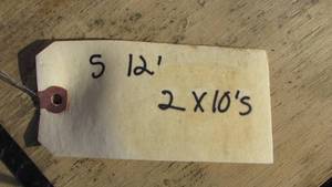 lot 25 image: (5) 12 Foot 2 x 10s