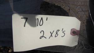 lot 28 image: (7) 10 Foot 2x8s